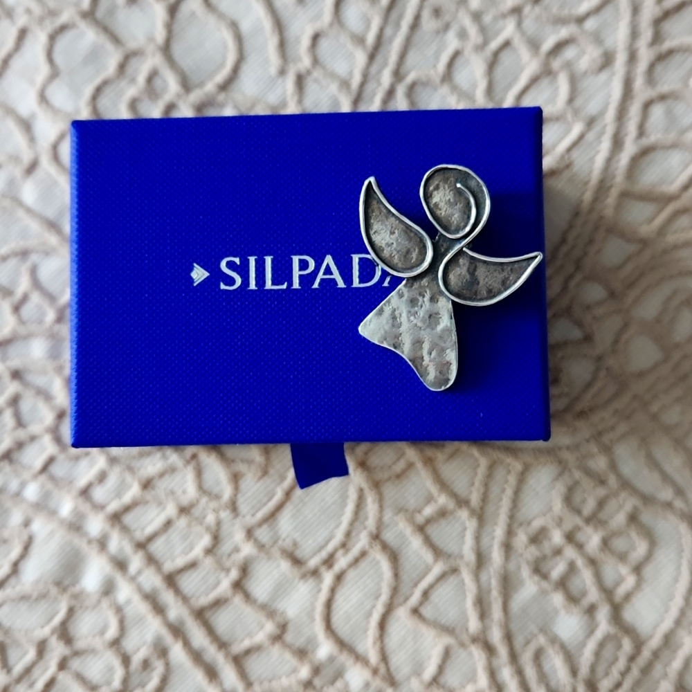 Silpada Watch Over Me angel pin